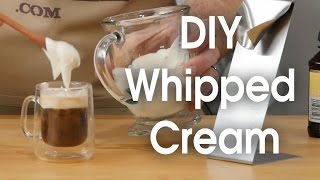 DIY whipped cream in 60 seconds [upl. by Atiuqahc]