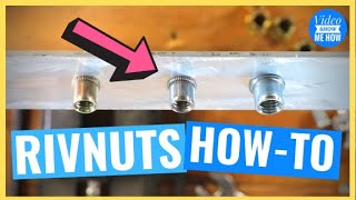 How to Install Rivnut Rivet Nut Nutserts WITH TOOL Full Guide [upl. by Acinomal]