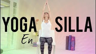 YOGA EN SILLA PARA ADULTOS MAYORES Y PRINCIPIANTES [upl. by Ange986]