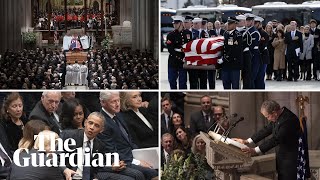 The key moments from George HW Bushs funeral [upl. by Erdnassak180]