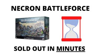 Necron  Space Marine Battleforces Sold Out in Minutes [upl. by Aiuqet863]