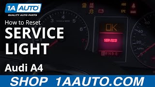 How to Reset Service Light 0409 Audi A4 [upl. by Hadrian311]