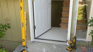 Jeld Wen Front Door Installation  Really crappy products and craftsmanship PART 1 [upl. by Erotavlas]