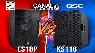 Yorkville ES18P vs QSC KS118 Subwoofer Battle [upl. by Meerak]