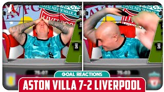 ASTON VILLA 72 LIVERPOOL FAN GOAL REACTIONS [upl. by Puna973]