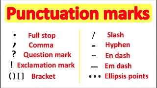 PUNCTUATION 📚  English Grammar  How to use punctuation correctly [upl. by Oel]