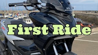 Aprilia SR GT 125  First Ride [upl. by Ydor26]