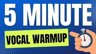 5 MINUTE VOCAL WARM UP Vocal Exercises For Guys [upl. by Huskamp]