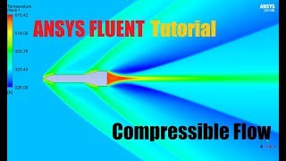 ✅ ANSYS FLUENT  Compressible Flow Tutorial [upl. by Nyvek]