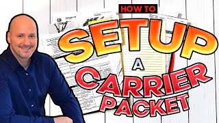 Freight Broker Training  How to Setup A Carrier Packet Step By Step Instructions [upl. by Mayberry]