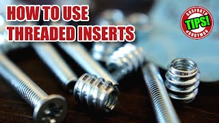 Tips to use THREADED INSERTS in wood [upl. by Attevroc812]