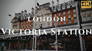 London Victoria Station Walk Through England 4K [upl. by Atnek]