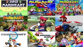 Mario Kart Series  All Courses 19922017 [upl. by Klinger]