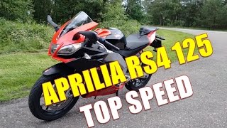 APRILIA RS4 125 TOP SPEED [upl. by Lajet]