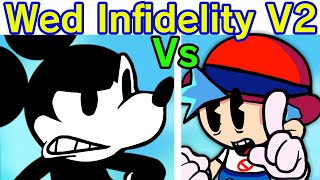 Friday Night Funkin VS Mickey Mouse  Wednesdays Infidelity Part 2 FULL Week  Cutscenes FNF Mod [upl. by Ahseken]