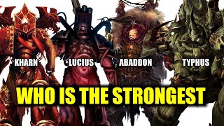 10 Strongest Chaos Space Marine Warhammer 40K [upl. by Eirrek186]