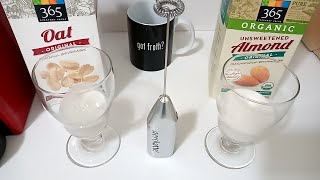 Oat Milk vs Almond Milk part 2 Frothing Test [upl. by Spracklen]