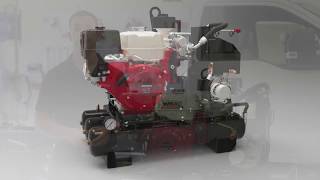 VMAC 30 CFM Gas Driven Air Compressor Demo Video [upl. by Gaeta]