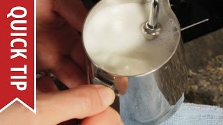 How to AutoFroth Milk for Lattes [upl. by Wilow]