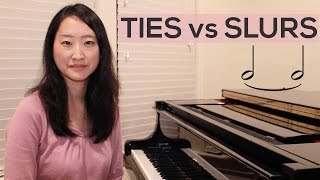 Tie vs Slur the difference between a tie and a slur [upl. by Lampert396]