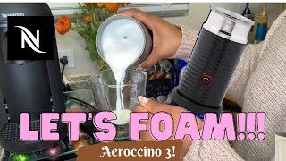 How To Foam Milk With Aeroccino 3 Make Coffee With Foam Tips amp Tricks  Easy Foamed Latte Recipe [upl. by Carhart]