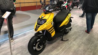 Aprilia SR 125 Aprilia Storm 125  Grazia Beware  MotorBeam [upl. by Santa193]