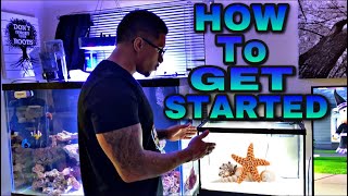 HOW to set up your FIRST SALTWATER AQUARIUM [upl. by Mont]