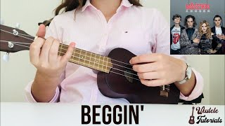 Måneskin  Beggin EASY Ukulele Tutorial [upl. by Consolata29]