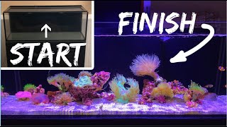 How To Setup A Saltwater Aquarium Step By Step [upl. by Cyrie]