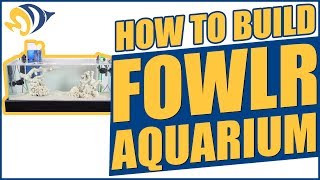 How to build a FOWLR Aquarium fish only with live rock [upl. by Ahsekan]