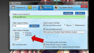 How To Use Fraps to Record Video [upl. by Airrat]