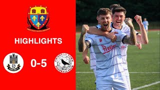 Caerleon 05 Cwmbrân Town  Gwent FA Senior cup  Quarter final highlights [upl. by Lenzi575]