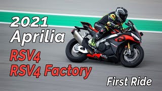 2021 Aprilia RSV4 And RSV4 Factory Review – First Ride [upl. by Asinet]