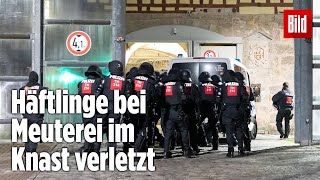 Gefängnismeuterei Polizei stürmt Knast in Thüringen  JVA Untermaßfeld [upl. by Eelyab]