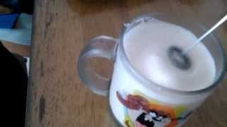 Aerolatte Review Frothing Cold Milk In Under 1 Minute [upl. by Mosnar]